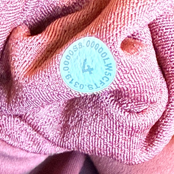 Lululemon sz 4 Always On High-Rise Tight 28" Sky Wash Print Rustic Clay like new - Picture 8 of 14